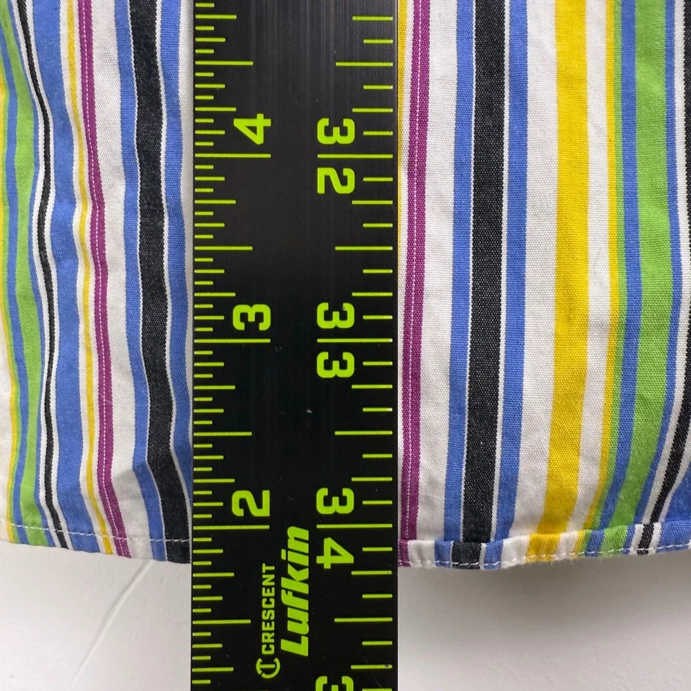 Vintage Polo‎ Ralph Lauren Shirt Mens XL Multicolor Striped Classic Fit Cotton